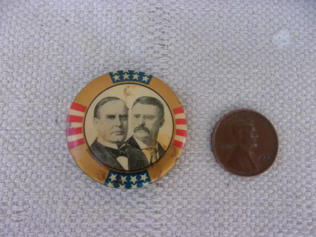 McKinley-Roosevelt 1900 Campaign Button--Original