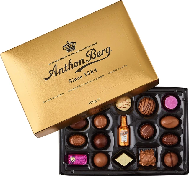 Ciorolatini Anthon Berg Luxury Gold cioccolatini dolci nuovi MHD 1/24