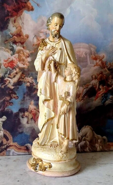 Objets religieux et spirituels - Statue de Saint Joseph et l'Enfant