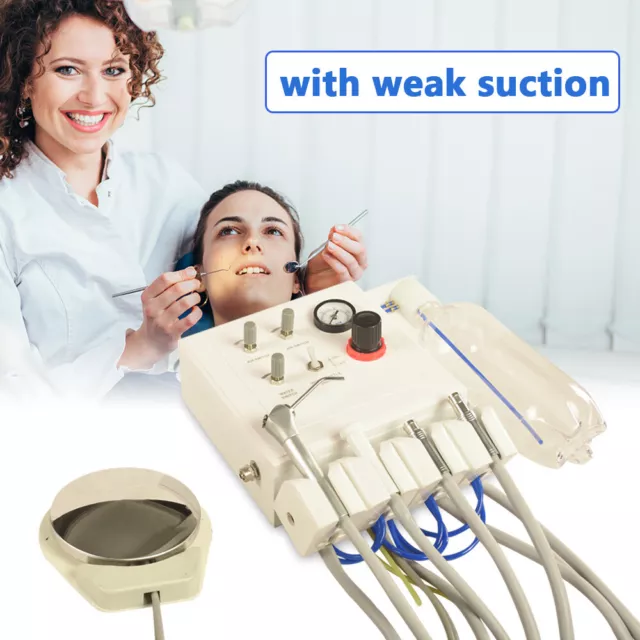 New Portable 4H Dental Weak Suction Turbine Unit Wall Hanging Tube Work