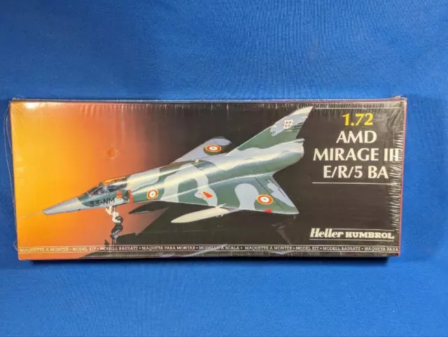 Heller Humbrol I-72 AMD Mirage III E/R/5 BA, in original shrink, Made in France