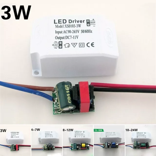 Tension de sortie réglable pour adaptateur d'alimentation du pilote LED AC90 ~