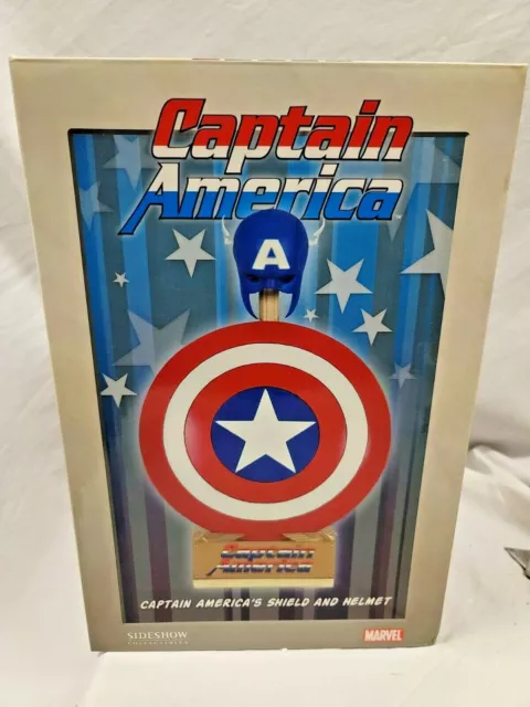 SIDESHOW Marvel Archive CAPTAIN AMERICA Set 1:4 Scale REPLICA SHIELD HELMET cowl