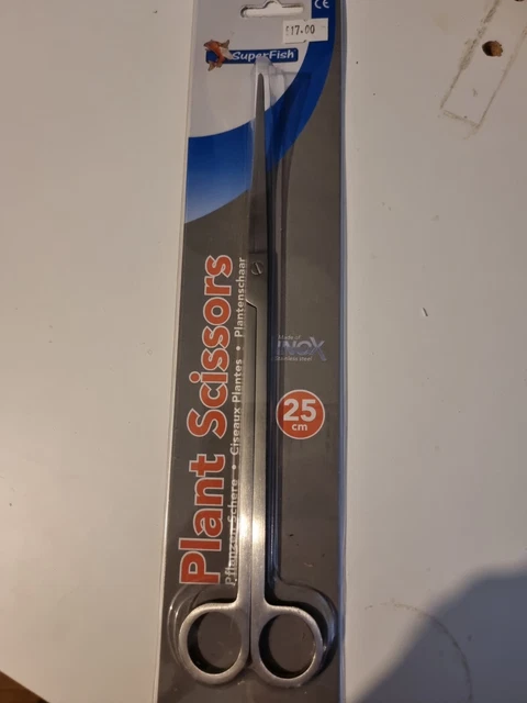 Superfish Long Plant Scissors Aquarium Aquascaping Pruning Stainless Steel