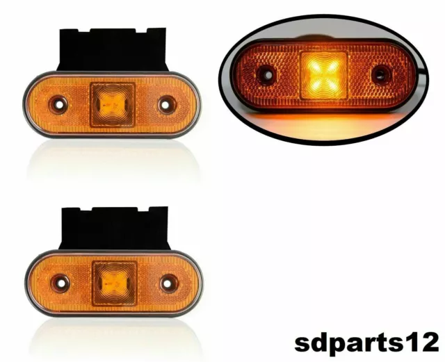 Acheter Feux de remorque de camion 12V 24V, lampe de signalisation LED,  indicateur de largeur de véhicule, lumière latérale de camion
