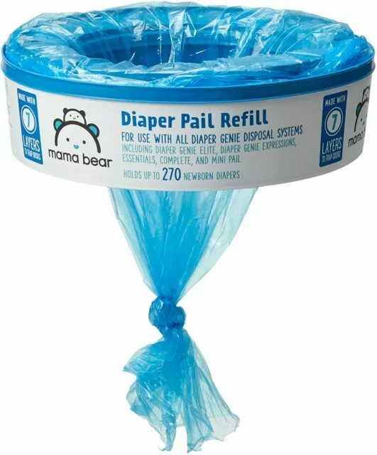 Mama Bear Diaper Pail Refills - 270 Count Lot Of 6