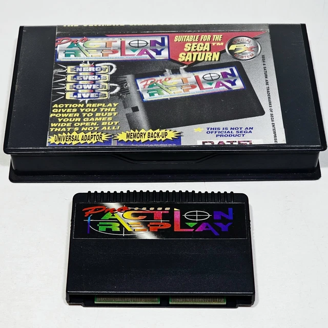 SEGA Saturn Modded Pro Action Replay Plus with MB / 4MB RAM, 8MB