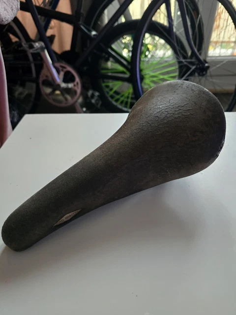 Selle San Marco Due Cuir Marron – Vintage 1998 – Vélo Course / Route (Italie)