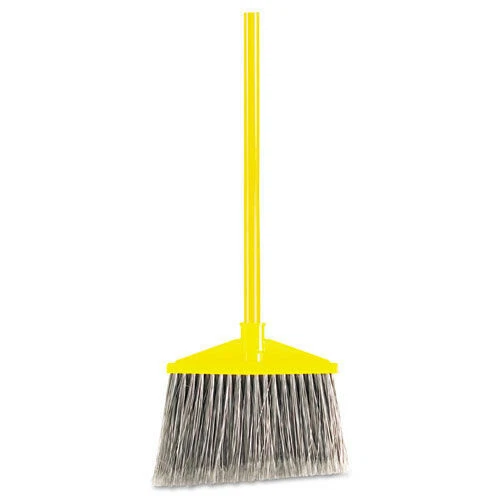 Rubbermaid Commercial 637500GY 56" Handle Angled Broom - L, YEL/GRY New
