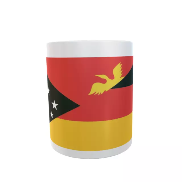 Tasse Papua-Neuguinea-Deutschland Fahne Flagge Mug Cup Kaffeetasse