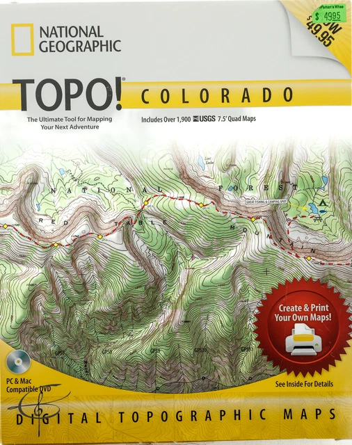 National Geographic Topo! Colorado Map Maker v 4.6 For PC & Mac 2010 Night Inc. National Geographic Topo! Colorado Map Maker v 4.6 For PC & Mac 2010 Night Inc.