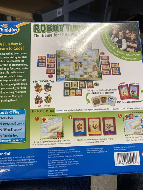 THINKFUN ROBOT TURTLES Coding Board Game Ages 4 + Little Programmers ...