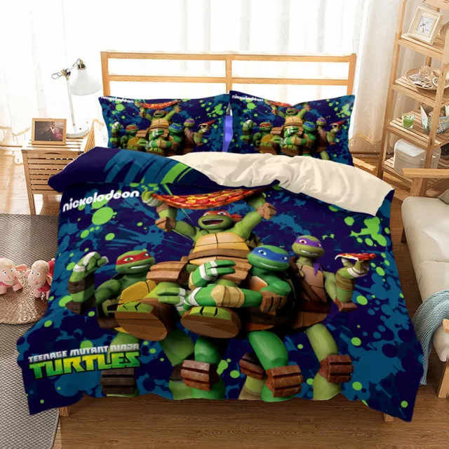 TEENAGE MUTANT NINJA Turtles Single/Double/Queen/King Bed Quilt Cover