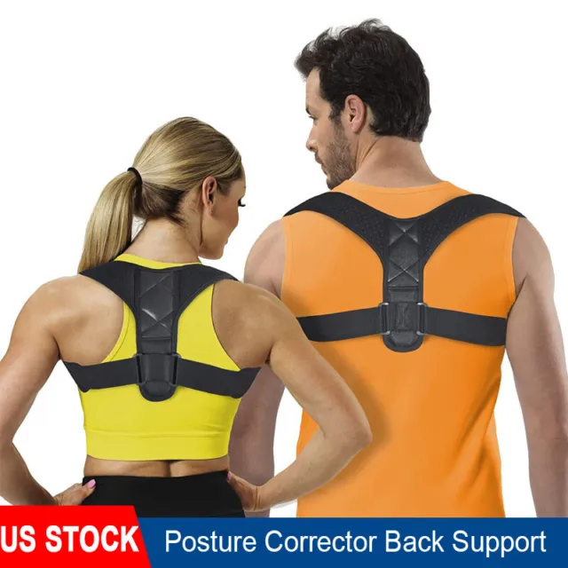Adjustable Men Women Posture Corrector Back Support Shoulder Brace Clavicle Belt