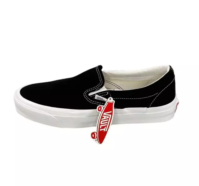 VANS VAULT UA OG CLASSIC SLIP-ON LX / Black & True White / Canva