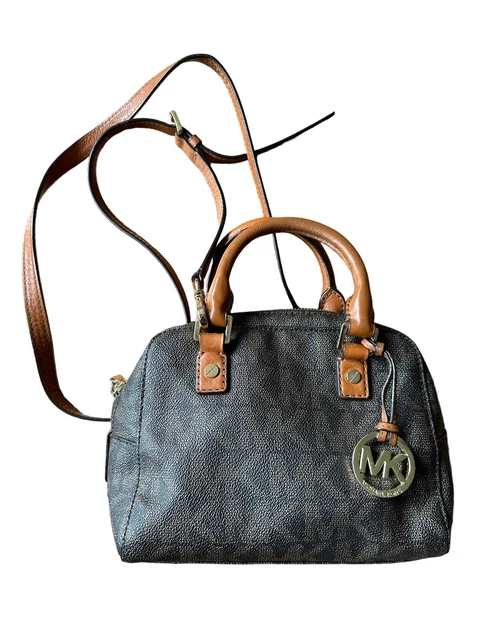 MICHAEL KORS EDITH SMALL SATCHEL SHOULDER CROSSBODY BAG MK Brown