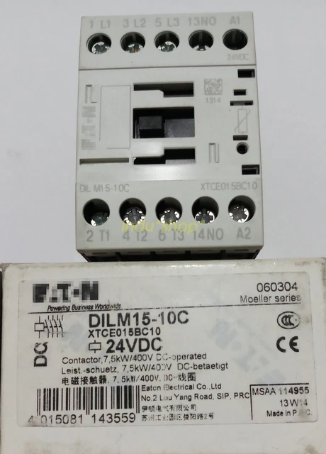 Contattore DC DILM15-10C DILM1510C DC24V