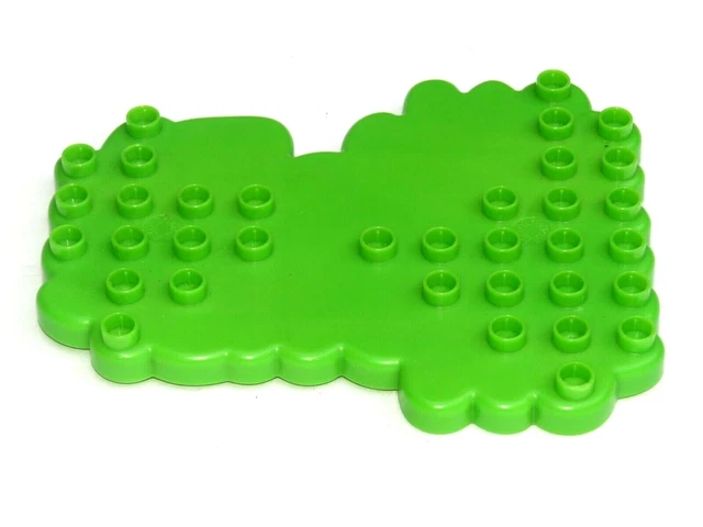 Mega Bloks Building Bricks Blocks Green Grass Yard Base Plate Part 6.25" x 5"