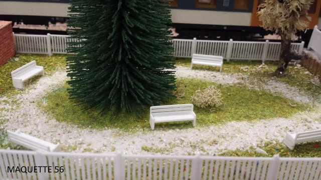 Lot 10 Bancs Plastique AMÉLIOREZ VOS MODÈLES De Train Avec Des Arbres Lot 10 Bancs Plastique AMÉLIOREZ VOS MODÈLES De Train Avec Des Arbres