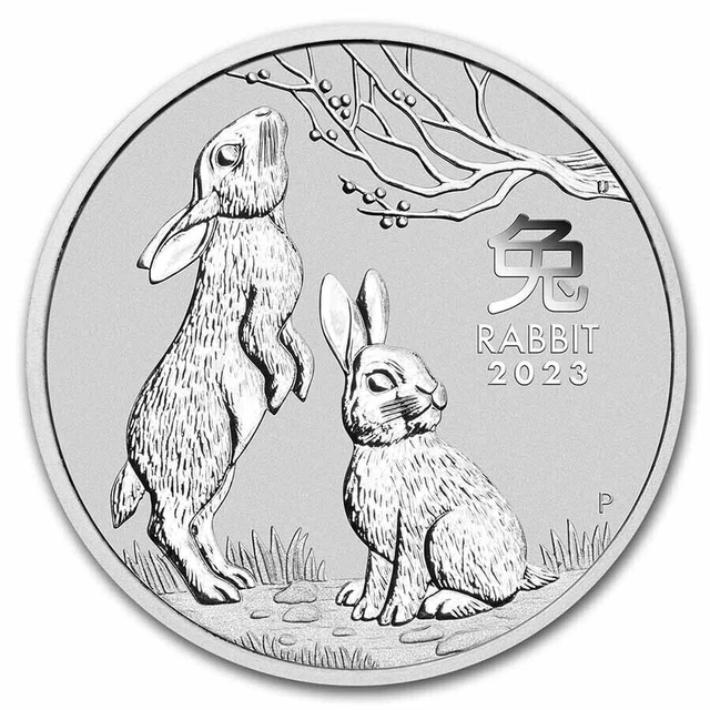 New 2023 Australia 1 oz Silver Lunar Rabbit BU Fast Free Shipping