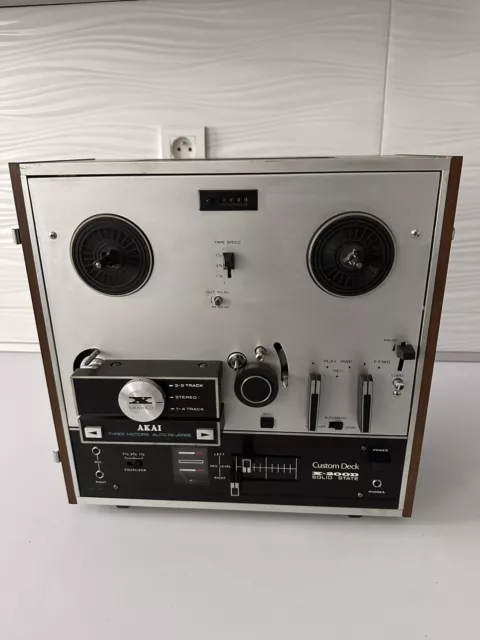 Magnétophone à bande AKAI X-200D, tape recorder