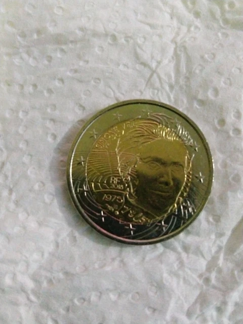 pièce  de 2 euros simone veil 2018
