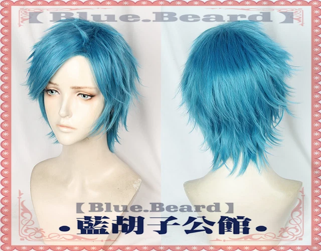 YARICHIN BITCHBU YUI TAMURA Short Blue Anime Cosplay Wig £15.00