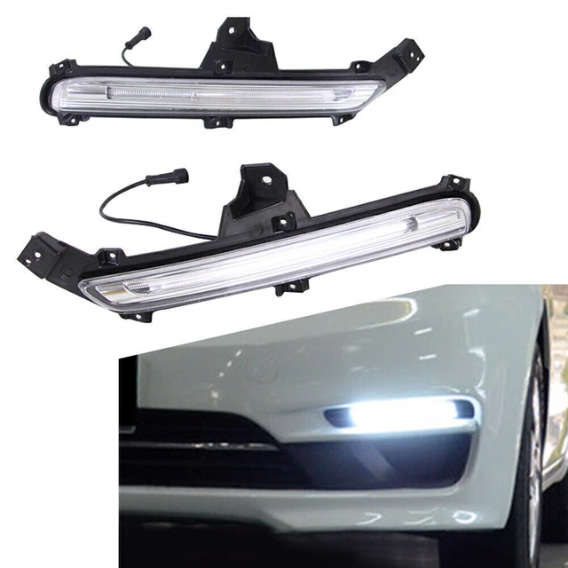 Luci di marcia diurna LED luci diurna puro bianco indicatore lampada per KIA K2 2015-2016