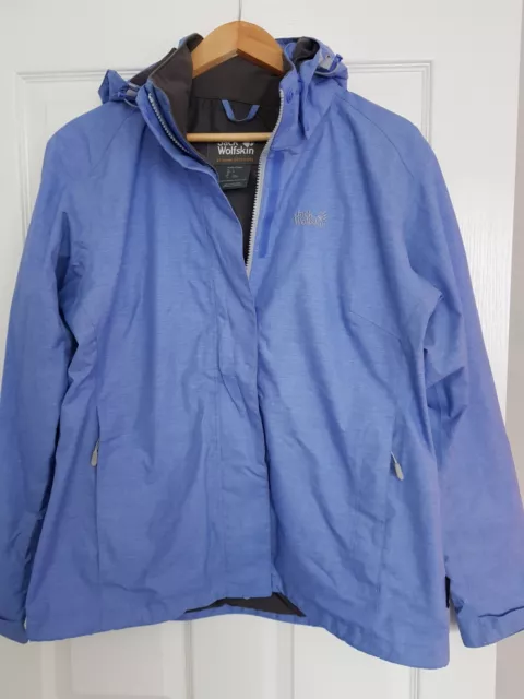JACK WOLFSKIN WOMENS Go Hike Windproof Softshell Jacket Tile Blue 51.00 PicClick UK
