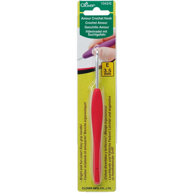 3 Pack Clover Amour Crochet Hook-Size E4/3.5mm 1043/E