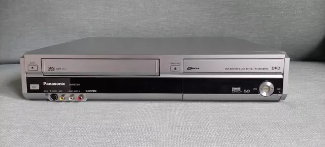 Panasonic VHS/DVD silver combi-player and recorder DMR-EZ48V, copies VHS to DVDs