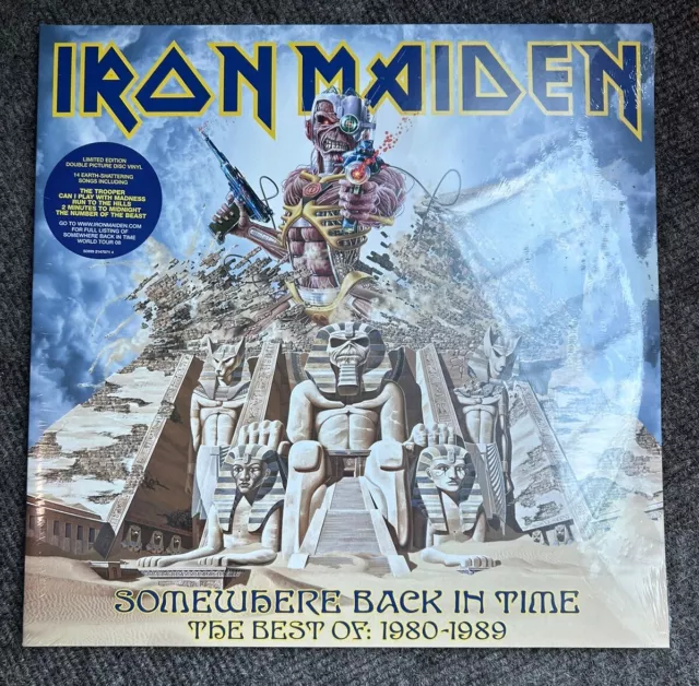 Iron Maiden~~Somewhere Back In Time~~Original 2008 Press~~Pic Discs~~Sealed