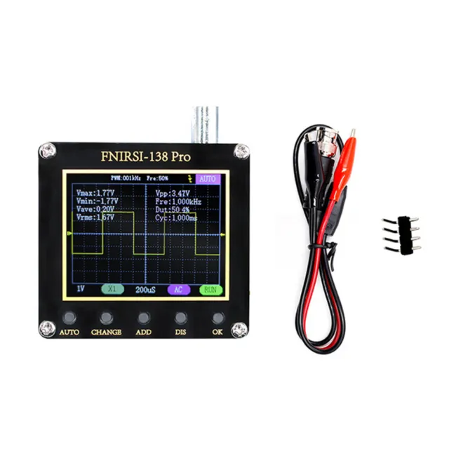 FNIRSI-138 PRO Digital Handheld Oscilloscope 200KHz Analog Bandwidth 2.5MS/s