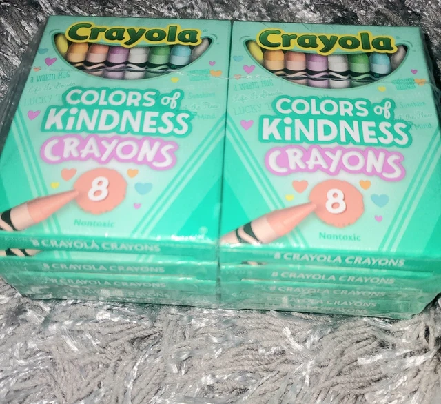 CRAYOLA COLORS OF Kindness Crayons 8Pack Set of 12 NEW 96 Crayons in