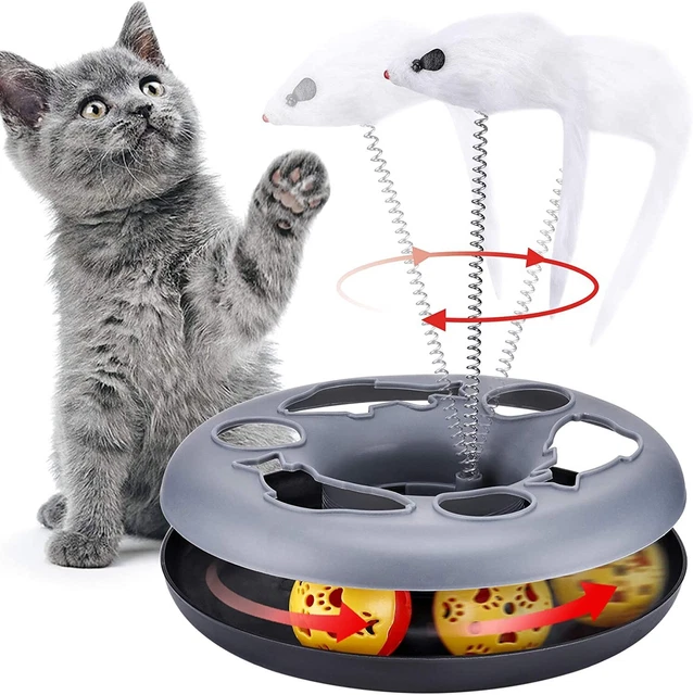 Jouets Chat Interieur Interactif Plume Chaton Souris Balle Animaux de compagnie