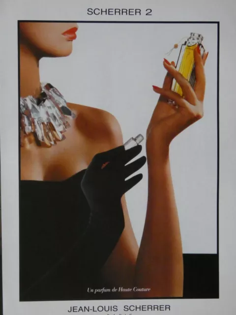 1989 Scherrer 2 One Perfume De Haute Couture Press Advertisement