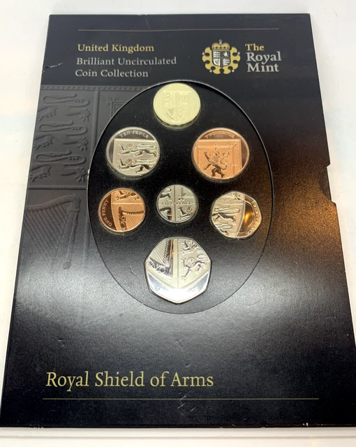 Great Britain 2008 Royal Shield of Arms Coin Set Sealed in Original Holder