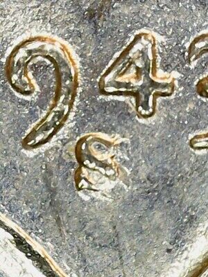 1943-S/S RPM ERROR STEEL Lincoln Wheat Penny Cent - "UNC - Nice Coin" - 0716