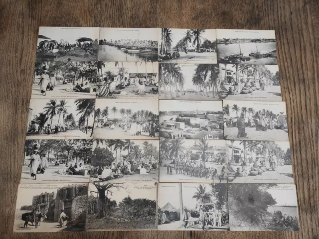 Lot Of 20 Cpa Saint Louis Senegal West Africa Cp17