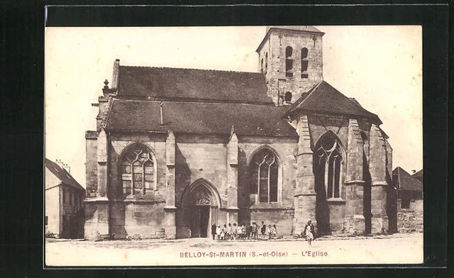 CPA Belloy-Saint-Martin, L´Eglise