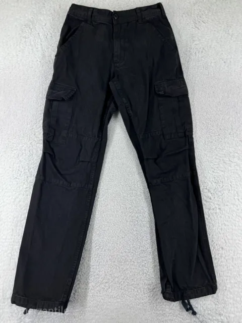 Tactical Pants Women Small Black Cargo Polyester Blend Rip-Stop Reinforced Knee