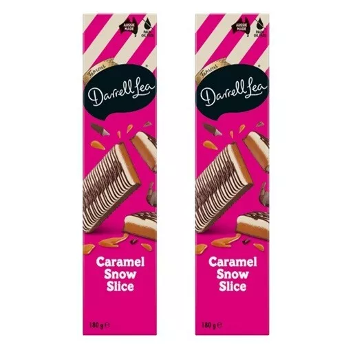 919782 2 X 180g BOX DARRELL LEA CARAMEL SNOW SLICE AUSSIE MADE