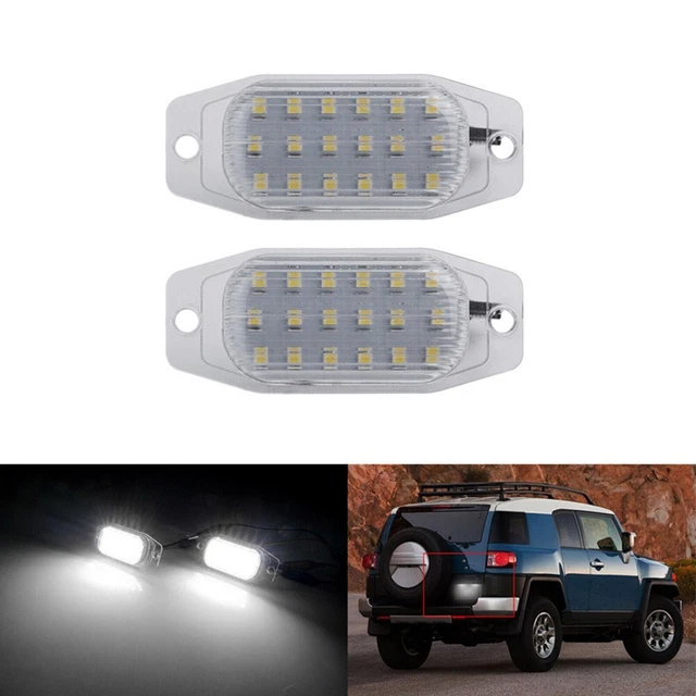 Lampe plaque d'immatriculation DEL blanche durable et facile à utiliser pour Le