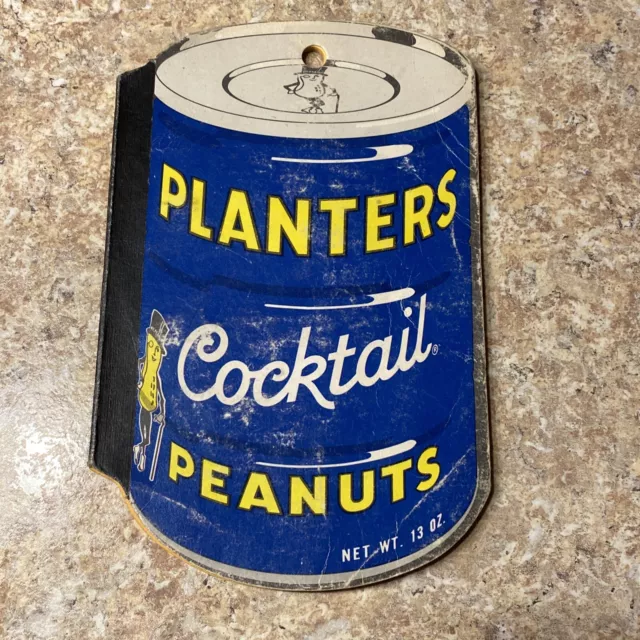 Mr. Peanut Vintage Planters Cocktail Peanuts Mead Notepad Paper Vintage 1970's