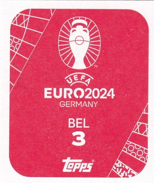 AUTOCOLLANT TOPPS UEFA Euro 2024 suisse BEL 3 Amadou Onana Artist Topps