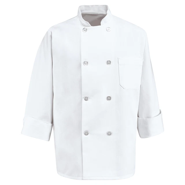 Chef Designs Eight Pearl Button Chef Coat