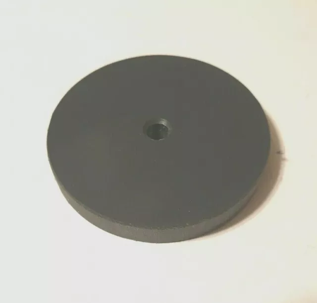 ROUND 3/8" THICK GRAY PVC DISC 3 INCH ROUND PVC DISC with 1/4" Center Hole