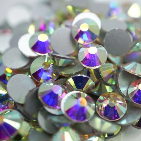 Swarovski crystals AB flat back rhinestones gems for nail art design 300 pcs