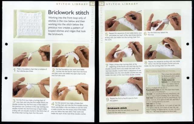 Brickwork Stitch #52 Stitch Library - The Art Of Crochet Pattern