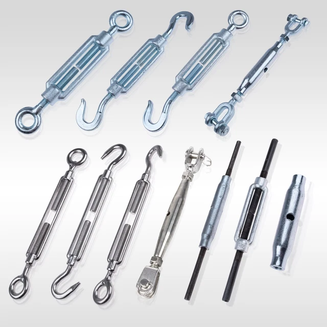 8 Stck M4 Drahtseil Spanner Edelstahl Spannschloss Seilspanner M4, Haken  Und Auge Spannhaken Spannschlsser, Verstellbare Drahtspanner Edelstahl  Spanner Sonnensegel Fr Gartendraht Zaunspanner Gartendraht Spanner